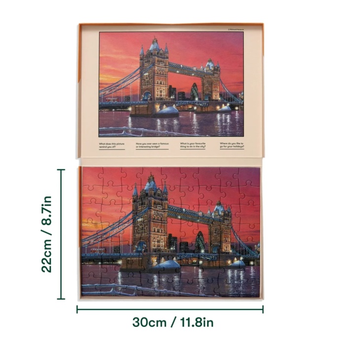 Rehabilitacja dłoni osoby starszej układanie puzzli Relish Londyn